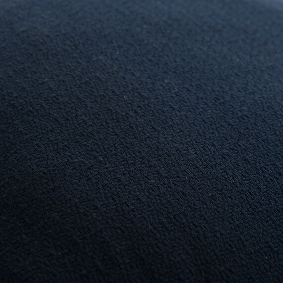 Подушка декоративная из хлопка фактурного плетения темно-синего цвета из коллекции Essential, 45х45, изображение 8