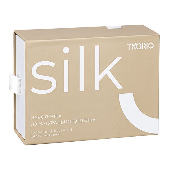 Наволочка из натурального шелка бежевого цвета из коллекции Essential, 50х70 см, Tkano, изображение 10