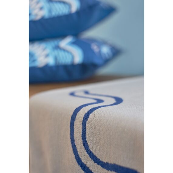 Плед из хлопка по мотивам эвенских орнаментов из коллекции Cultural Heritage, 130х180 см, Tkano, изображение 8