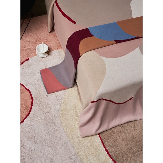 Плед из хлопка с авторским принтом из коллекции Freak Fruit, 130х180 см, изображение 8