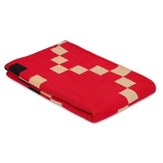 Плед из хлопка по мотивам башкирских орнаментов из коллекции Cultural Heritage, 130х180 см, Tkano, изображение 8