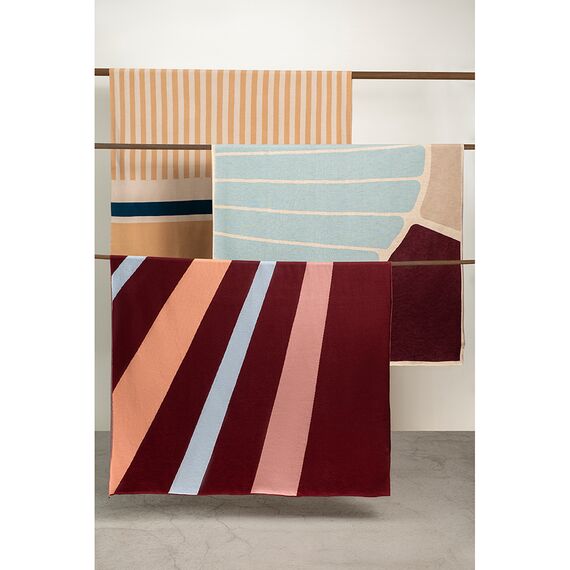 Плед из хлопка с рисунком Tulip garden из коллекции Terra, 130х180 см, изображение 4