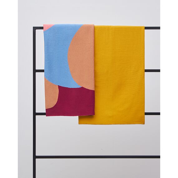 Плед из хлопка с авторским принтом из коллекции Freak Fruit, 130х180 см, изображение 5