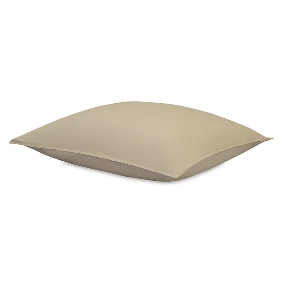 Набор наволочек из стираного перкаля бежево-серого цвета из коллекции Essential, 70х70 см, Tkano, изображение 8