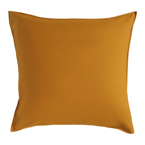 Набор наволочек изо льна и хлопка цвета карри из коллекции Essential, 70х70 см, Tkano, изображение 3