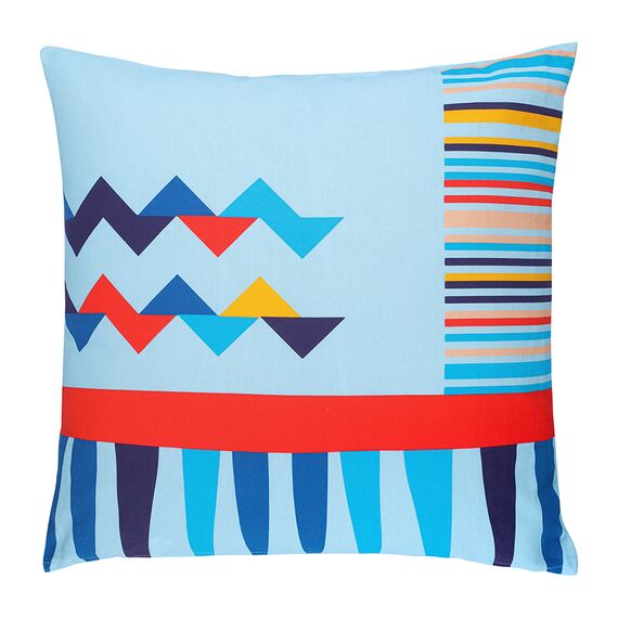 Подушка декоративная по мотивам нанайских орнаментов из коллекции Cultural Heritage, 45х45 см, Tkano