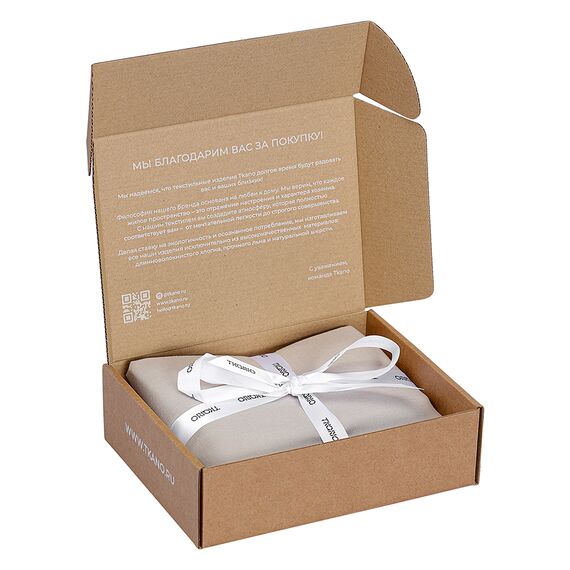 Набор наволочек изо льна и хлопка серо-бежевого цвета из коллекции Essential, 50х70 см, Tkano, изображение 6