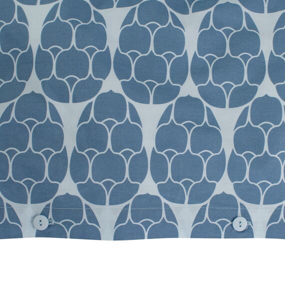 Пододеяльник двухсторонний из перкаля голубой с принтом Хвойное настроение Russian North, 200х200 см, Tkano, изображение 4