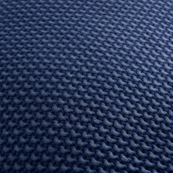 Подушка декоративная из стираного хлопка темно-синего цвета из коллекции Essential, 45х45 см, изображение 6