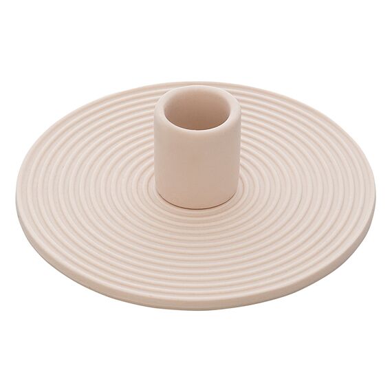 Подсвечник из каменной керамики бежевого цвета из коллекции Essential, Tkano, изображение 2