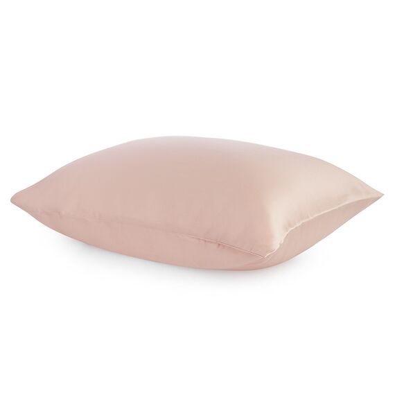 Наволочка из натурального шелка цвета пыльной розы из коллекции Essential, 50х70 см, Tkano