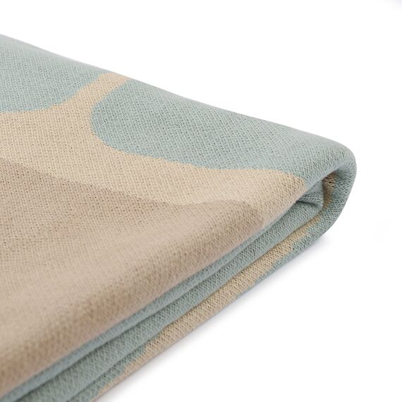 Плед из хлопка с рисунком Tea plantation из коллекции Terra, 130х180 см, изображение 7