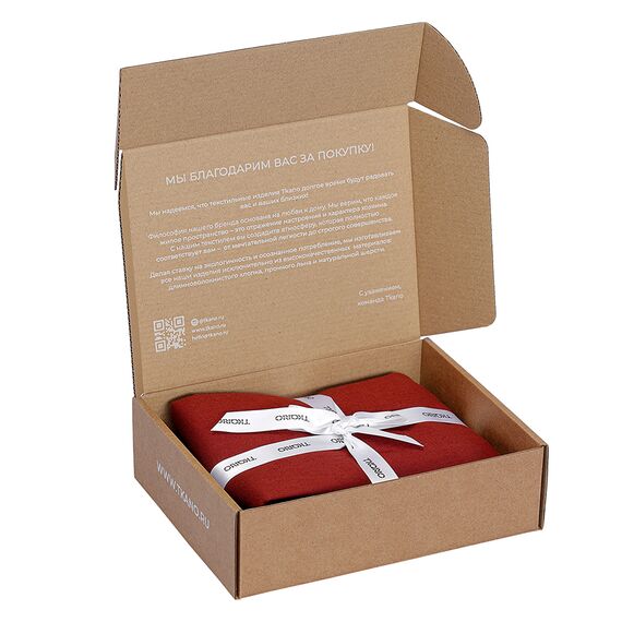 Набор наволочек изо льна и хлопка цвета копченой паприки из коллекции Essential, 70х70 см, Tkano, изображение 13