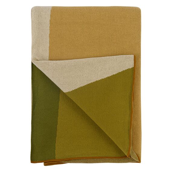 Плед из хлопка с рисунком Rice plantation из коллекции Terra, 130х180 см, изображение 7