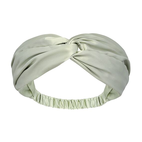 Повязка для волос из натурального шелка мятного цвета из коллекции Essential, Tkano