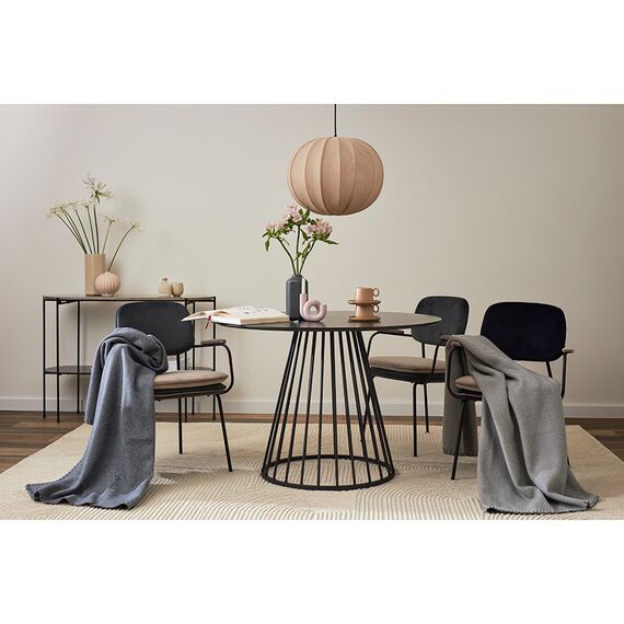 Плед из шерсти мериноса серого цвета из коллекции Essential, 130х180 см, Tkano, изображение 2