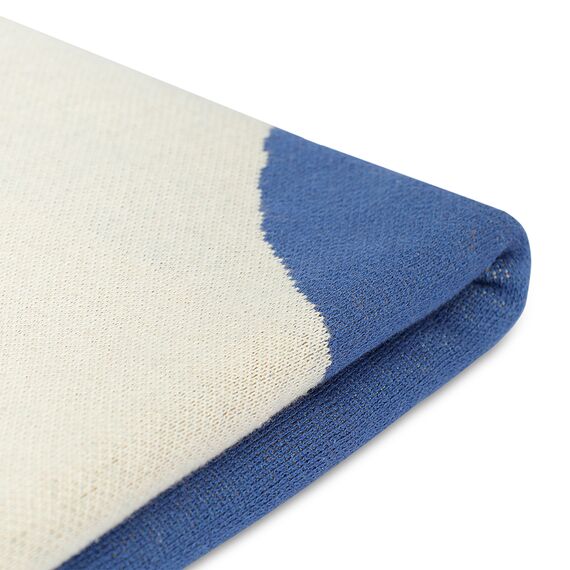 Плед из хлопка с авторским принтом синего цвета из коллекции Freak Fruit, 130х180 см, Tkano, изображение 11