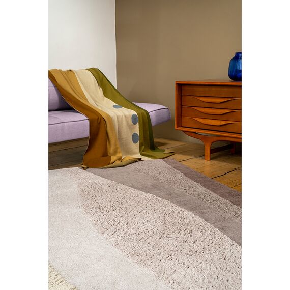 Плед из хлопка с рисунком Rice plantation из коллекции Terra, 130х180 см, изображение 2