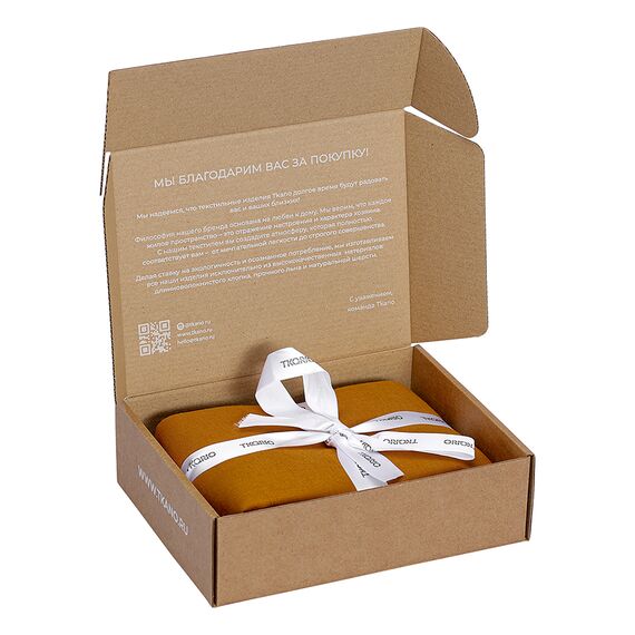 Набор наволочек изо льна и хлопка цвета карри из коллекции Essential, 70х70 см, Tkano, изображение 6