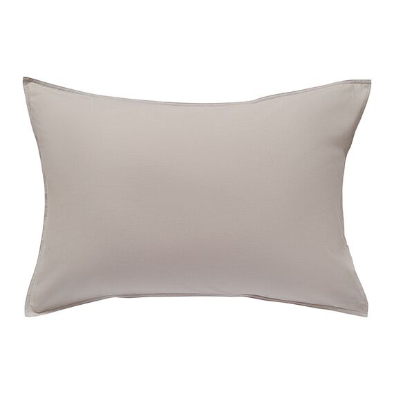 Набор наволочек изо льна и хлопка серо-бежевого цвета из коллекции Essential, 50х70 см, Tkano, изображение 3