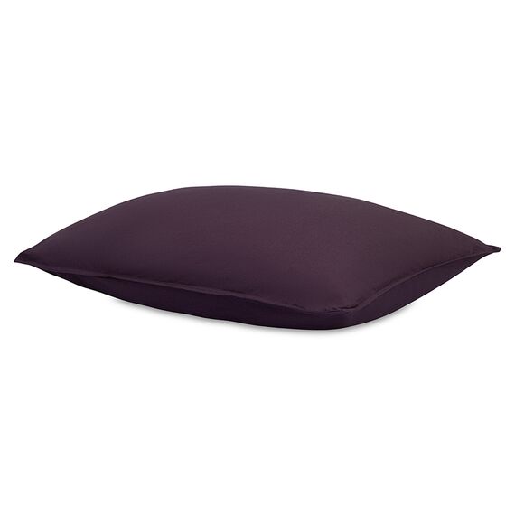 Набор наволочек из стираного перкаля сливового цвета из коллекции Essential, 50х70 см, Tkano, изображение 8