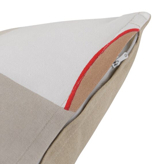 Подушка декоративная из хлопка бежевого цвета с авторским принтом из коллекции Freak Fruit, 30х50 см, изображение 5