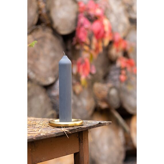 Подсвечник круглый с титановым покрытием из коллекции Edge, 12 см, Tkano, изображение 2