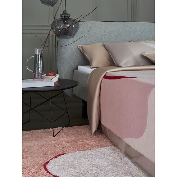 Плед из хлопка с авторским принтом бежевого цвета из коллекции Freak Fruit, 130х180 см, Tkano, изображение 4