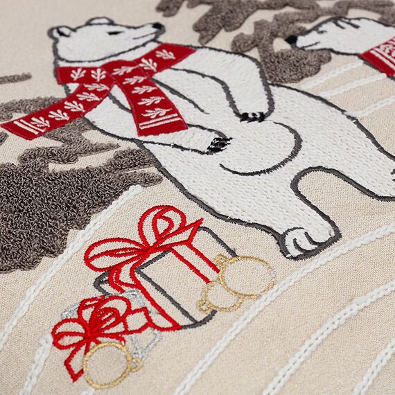 Подушка декоративная Festive bears из коллекции New Year Essential, 45х45 см, Tkano, изображение 12