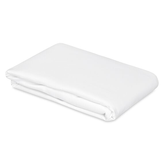 Простыня из плотного сатина белого цвета из коллекции Essential, 240х270 см, Tkano