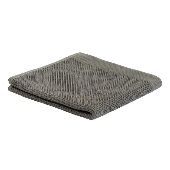 Полотенце для рук вафельное темно-серого цвета из коллекции Essential, 50х90 см, Tkano