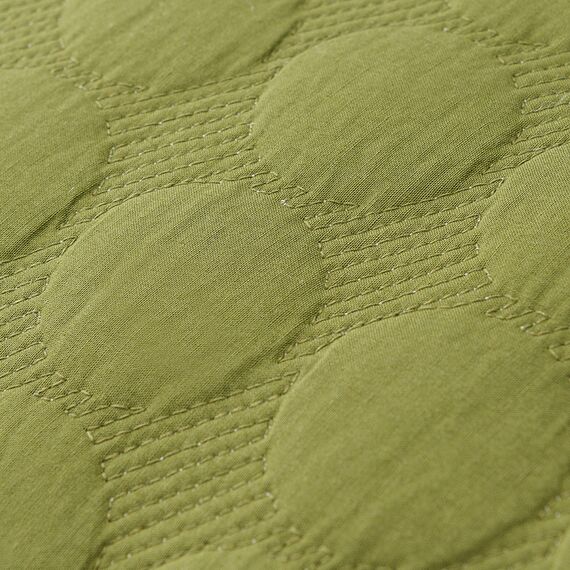 Покрывало стеганое Solid dots оливкового цвета из коллекции Essential, 230х250 см, Tkano, изображение 13