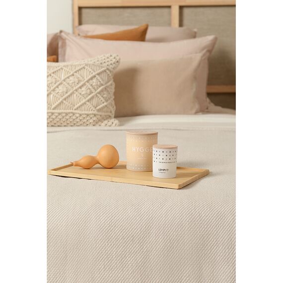 Покрывало базовое бежевого цвета из коллекции Ethnic, 180х250 см, изображение 10