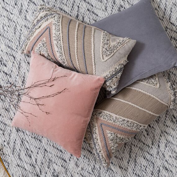 Подушка декоративная с кантом и бахромой из коллекции Ethnic, 30х60 см, изображение 9