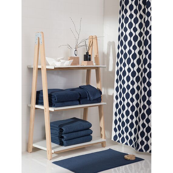 Полотенце банное темно-синего цвета из коллекции Essential, 70х140 см, изображение 11