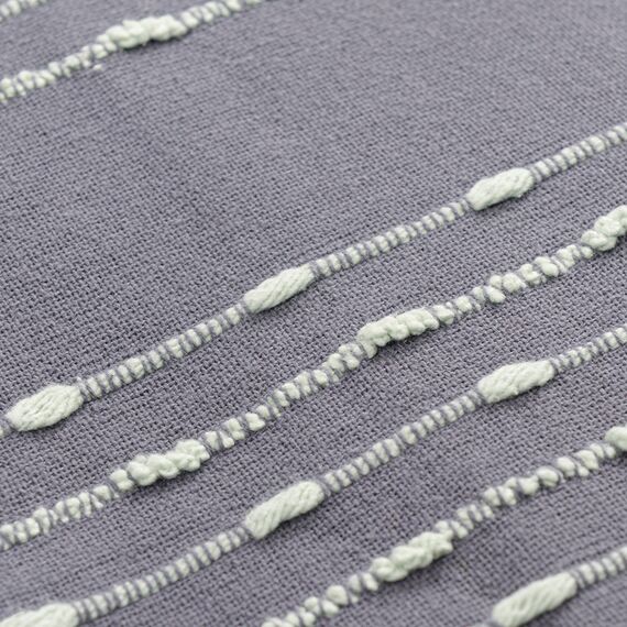 Покрывало из хлопка серого цвета с декоративной строчкой из коллекции Ethnic, 230х250 см, изображение 11