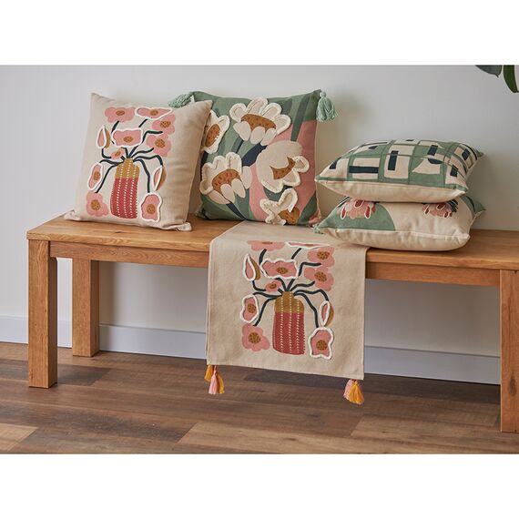 Подушка декоративная с геометрическим принтом из коллекции Ethnic, 45х45 см, Tkano, изображение 2