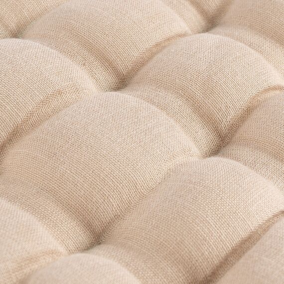 Подушка на стул из стираного льна бежевого цвета из коллекции Essential, 40х40x4 см, Tkano, изображение 4