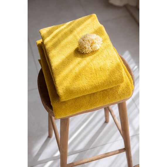 Полотенце для рук горчичного цвета из коллекции Essential, 50х90 см, изображение 4