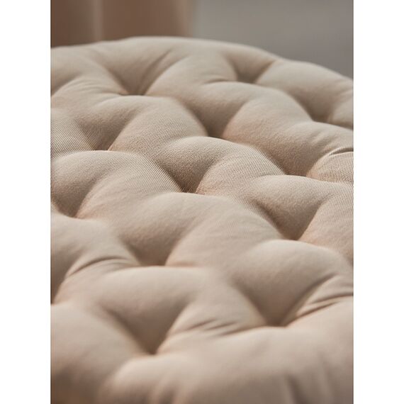 Подушка на стул круглая из хлопка бежевого цвета из коллекции Essential, 35 см, Tkano, изображение 8