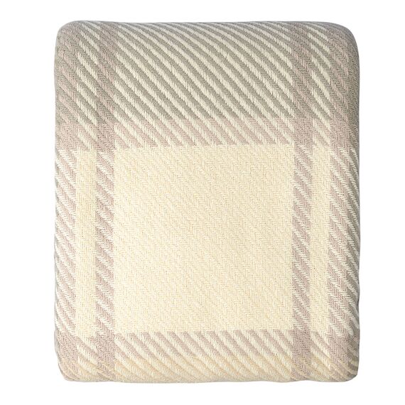 Покрывало из хлопка Warm traditions бежево-серого цвета из коллекции Essential, 230х250 см, Tkano, изображение 8