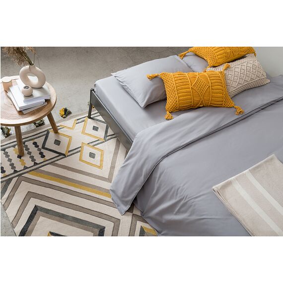 Покрывало базовое бежевого цвета из коллекции Ethnic, 180х250 см, изображение 5