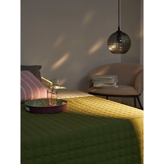 Покрывало стеганое Solid dots оливкового цвета из коллекции Essential, 230х250 см, Tkano, изображение 9