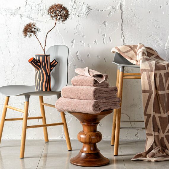 Полотенце для рук коричневого цвета из коллекции Essential, 50х90 см, изображение 3