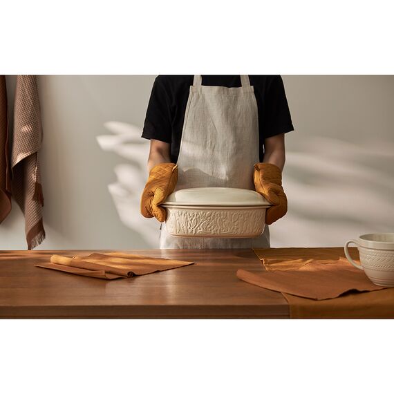 Прихватка-варежка из хлопка цвета карри из коллекции Essential, 33х17,5 см, Tkano, изображение 2