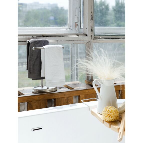 Полотенце для рук темно-серого цвета из коллекции Essential, 50х90 см, изображение 4