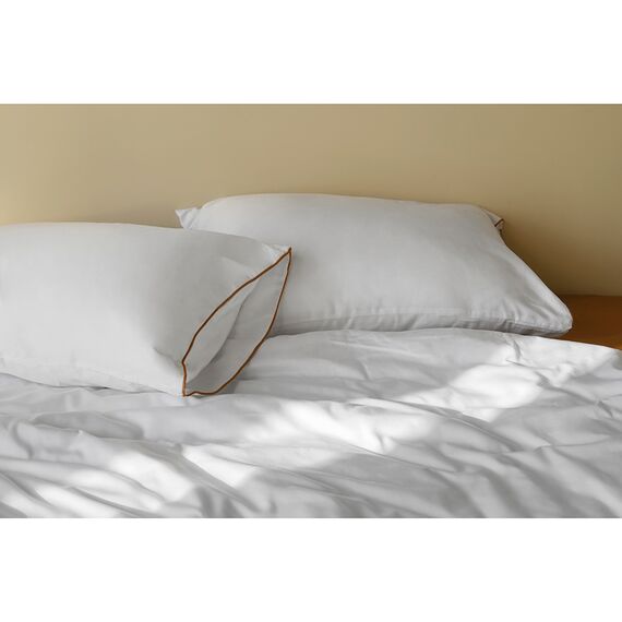 Простыня из сатина из коллекции Meditation, caramel, 240х270 см, Tkano, изображение 8