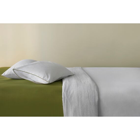 Простыня из сатина из коллекции Meditation, olive, 240х270 см, Tkano, изображение 8