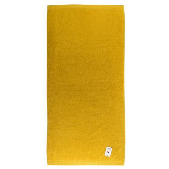 Полотенце банное горчичного цвета из коллекции Essential, 90х150 см, изображение 14