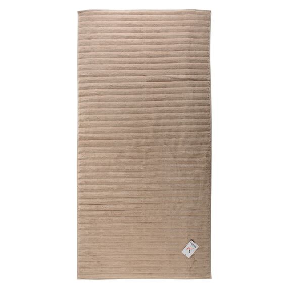 Полотенце банное Waves бежевого цвета из коллекции Essential, 70х140 см, изображение 5